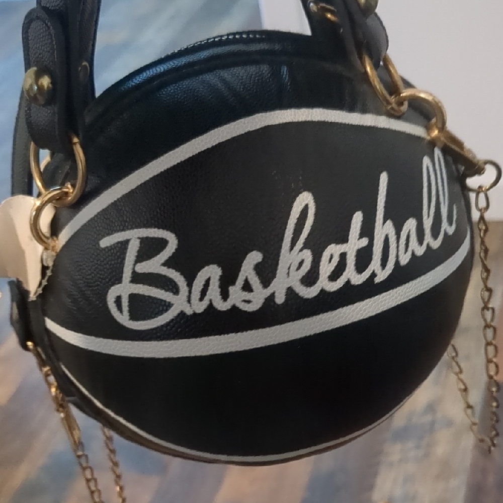 Black Basketball Design Women's Bag